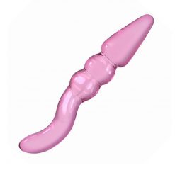 Ergonomic Pink Glass Toy