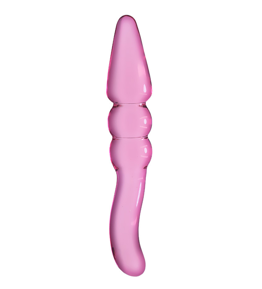 Ergonomic Pink Glass Toy - Image 3