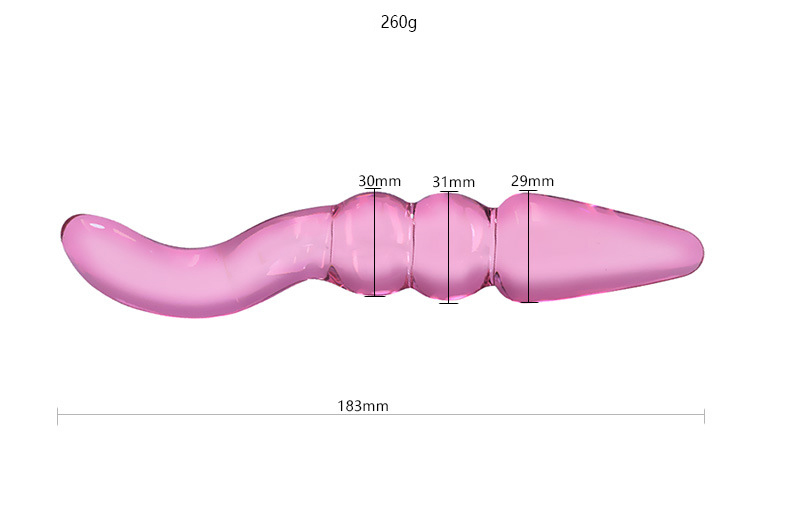 Ergonomic Pink Glass Toy - Image 7