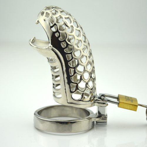Metal Cock Cage With Lock And Key