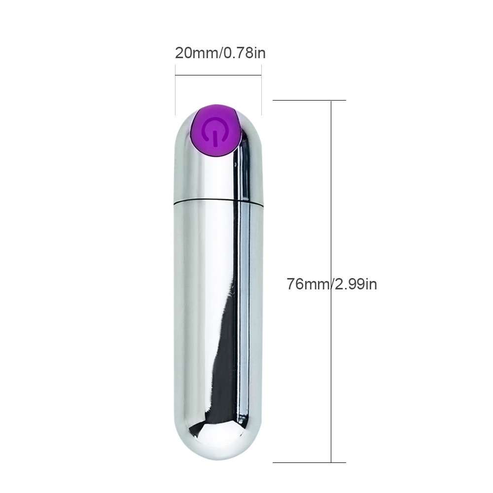 10 Speed HI-Powered Rechargeable Silver Bullet - Image 2