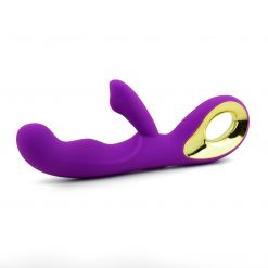 Alternative view of Firm Silicone Rechargeable G Spot Vibrator With Clit Stimulator