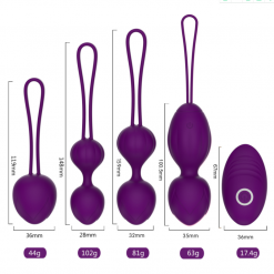 Wireless And Rechargeable Kegel Ball Kit With Vibrating Remote - Image 3
