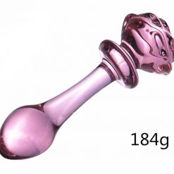 Ergonomic Pink Glass Toy