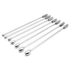 Alternative view of Metal Urethral Sounding Probe Varying Sizes