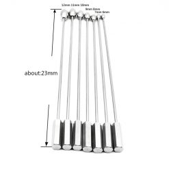 Metal Urethral Sounding Probe Varying Sizes