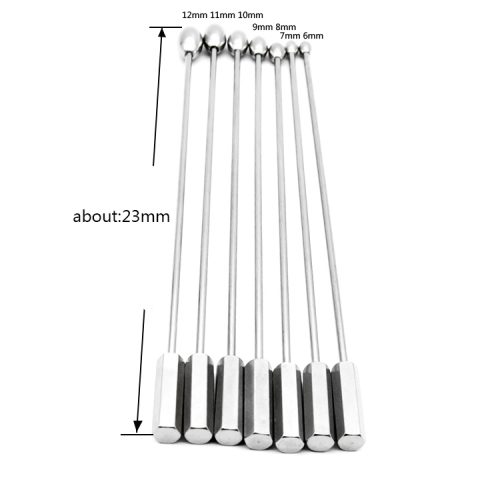 Metal Urethral Sounding Probe Varying Sizes