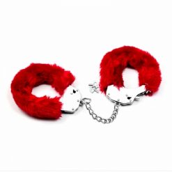 Alternative view of Fluffy Metal Hand Cuffs In Various Colours