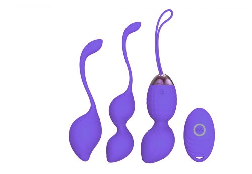 Wireless And Rechargeable Kegel Ball Kit With Vibrating Remote