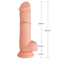 Escepade - 10 Speed Super Smooth Silicone Suction Cap Dong 6 Inch - Image 2