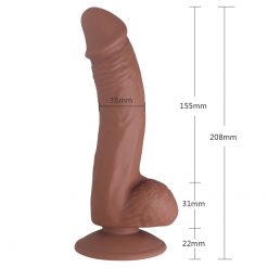 Escepade - 20 Speed Super Smooth Silicone Suction Cap Dong 6.0 Inch - Image 3