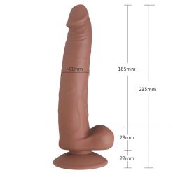 Escepade - 20 Speed Super Smooth Silicone Suction Cap Dong 7.0 Inch - Image 4
