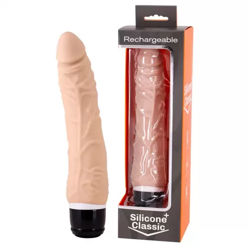 Rechargeable Silicone Classic 7 Inches 7 Speed In Multiple Colours