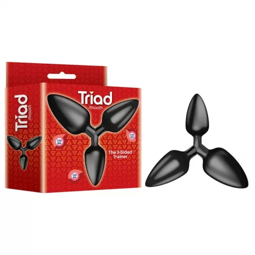 The 9's Triad 3 Way Butt Plug Smooth