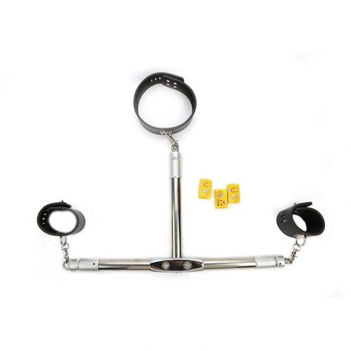 Adjustable Lockable Metal Neck And Wrist Restraint Kit