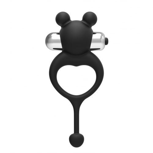 Teddy Bear Shaped Vibrating Silicone Cockring