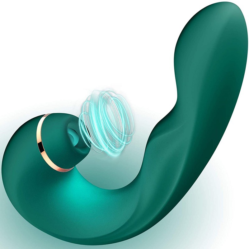 Ergonomic Triple Vibrator With Tongue Licker And Puffing