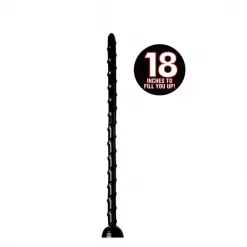 Alternative view of Hosed 18'' Swirl Hose Monster Dong Black