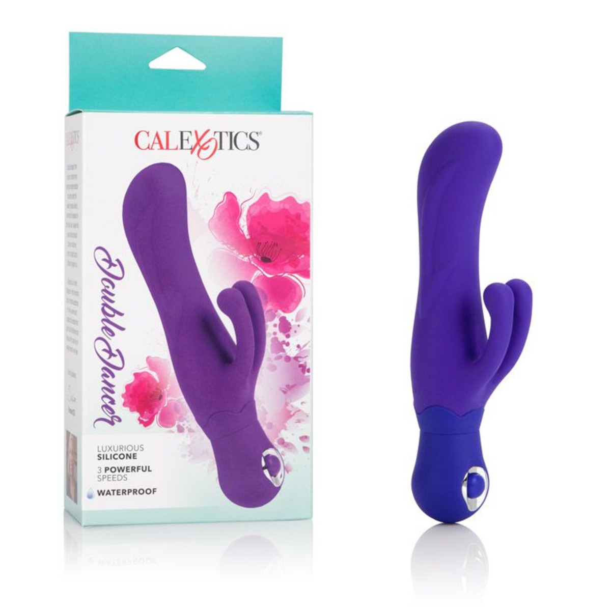 Silicone Double Dancer Purple Clit Stimulating Vibrator