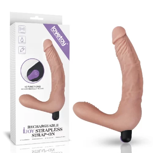 Multi Speed Vibrating Strapless Strapon