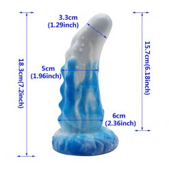 Alternative view of 7.2 Inch Alien Suction Cap Dong In Various Colours