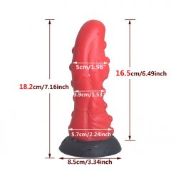 Alternative view of 7.16 Inch Alien Suction Cap Dong In Various Colours