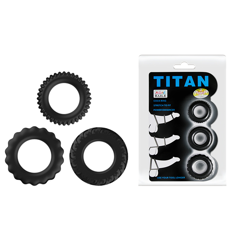 Titan 3 Pack Of Varying Sized Cockrings