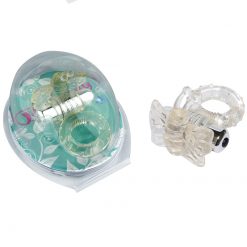 Multi Speed Vibrating Jelly Butterfly Cockring - Image 6