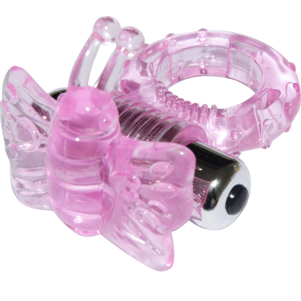 Multi Speed Vibrating Jelly Butterfly Cockring