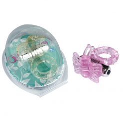 Multi Speed Vibrating Jelly Butterfly Cockring - Image 5
