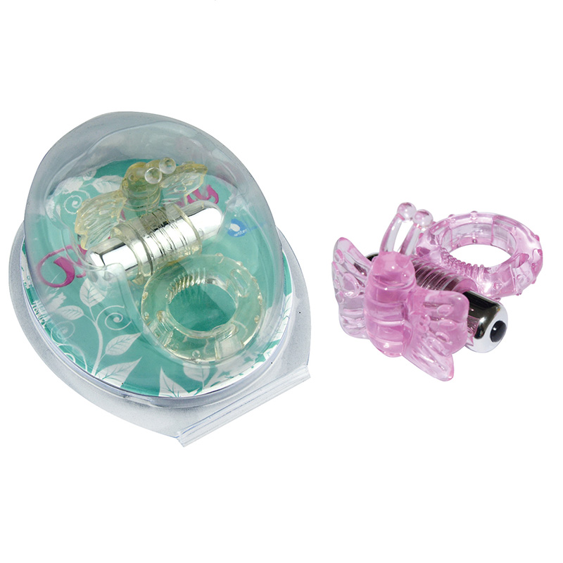 Multi Speed Vibrating Jelly Butterfly Cockring - Image 5