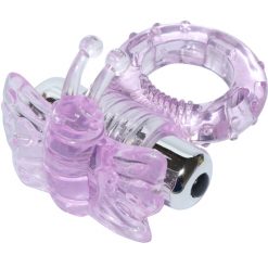 Multi Speed Vibrating Jelly Butterfly Cockring - Image 3