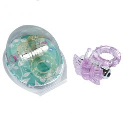 Multi Speed Vibrating Jelly Butterfly Cockring - Image 4