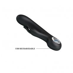 Alternative view of Multi Speed Waterproof And Rechargeable Silicone Rabbit Vibrator