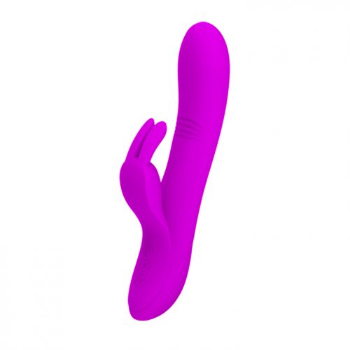 Multi Speed Waterproof And Rechargeable Silicone Rabbit Vibrator With Waving Head
