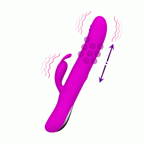 Multi Speed Waterproof And Rechargeable Rolling Rabbit Vibrator