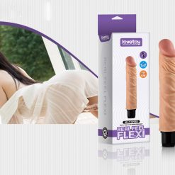 Alternative view of Real Feel Flexible Vibrating Dong 9.8 Inches