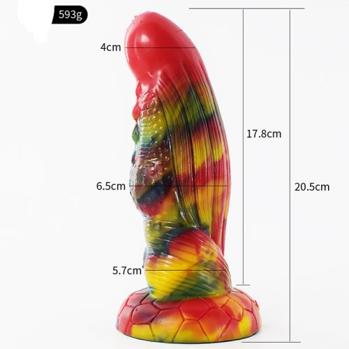 8 Inch Alien Suction Cap Dong In Various Colours