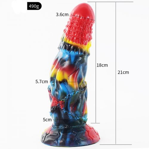 8.26 Inch Alien Suction Cap Dong In Various Colours