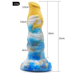 Alternative view of 8.26 Inch Alien Suction Cap Dong In Various Colours