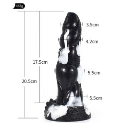 Alternative view of 8.07 Inch Alien Suction Cap Dong In Various Colours