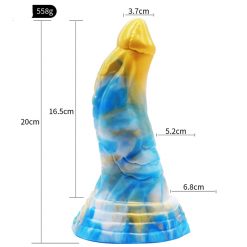 7.87 Inch Alien Suction Cap Dong In Various Colours