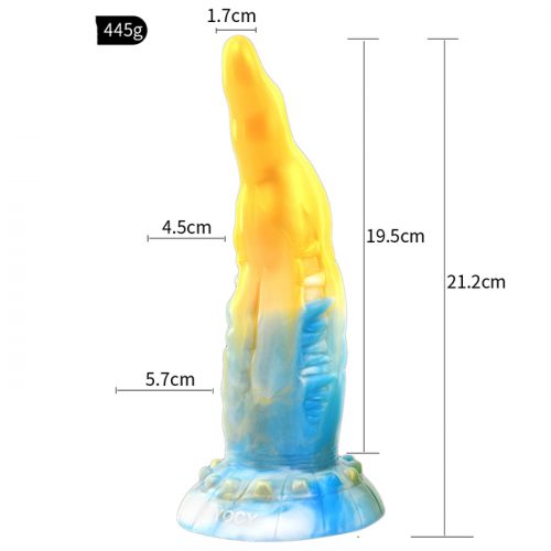 8.34 Inch Alien Suction Cap Dong In Various Colours