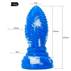 Alternative view of 6.49 Inch Alien Suction Cap Dong In Various Colours