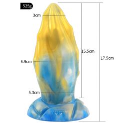 Alternative view of 6.88 Inch Alien Suction Cap Dong In Various Colours