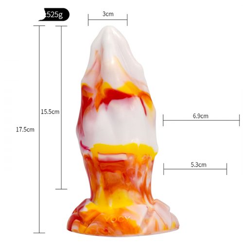 6.88 Inch Alien Suction Cap Dong In Various Colours