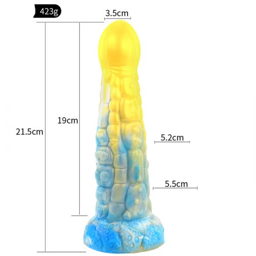 8.46 Inch Alien Suction Cap Dong In Various Colours