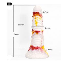 Alternative view of 9.44 Inch Alien Suction Cap Dong In Various Colours