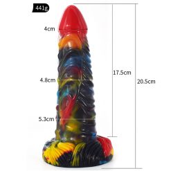 Alternative view of 8.07 Inch Alien Suction Cap Dong In Various Colours