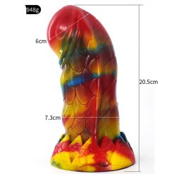 8.07 Inch Alien Suction Cap Dong In Various Colours